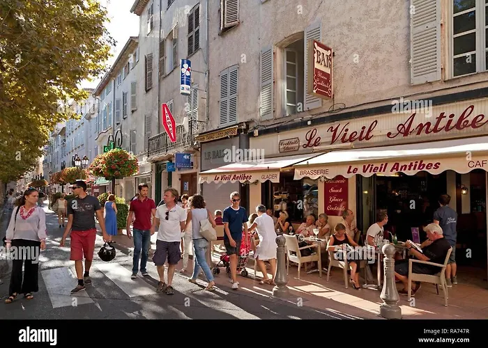 Grand 2 Pieces Climatise Dans De Standing Avec Vue Piscine Au Bord De La 昂蒂布